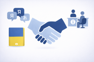 ウクライナ避難民支援 在留支援センター FRESC の相談窓口イメージ